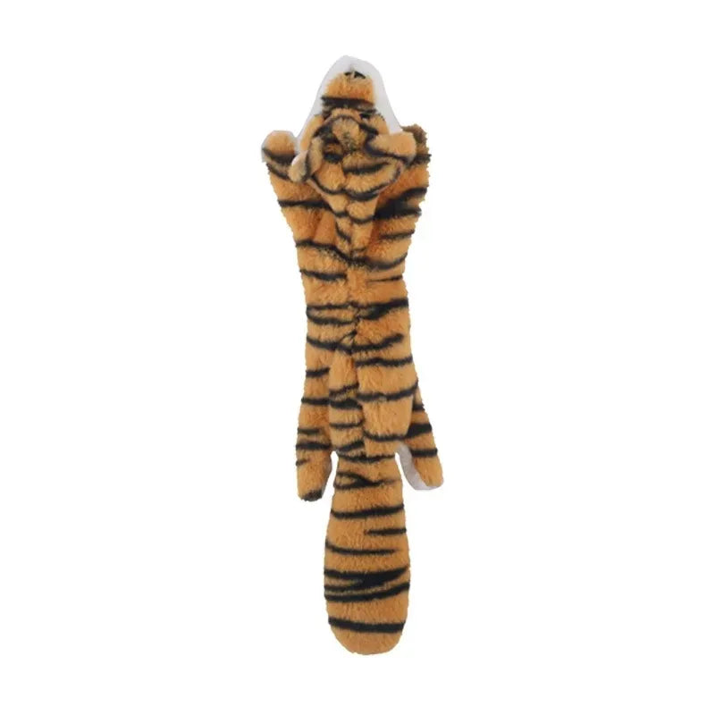 Stuffingless Plush Animal Dog Toys with Squeakers