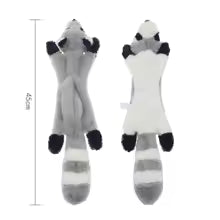 Stuffingless Plush Animal Dog Toys with Squeakers
